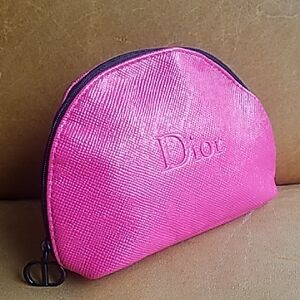 Dior Pink Cosmetic Pouch With Charm